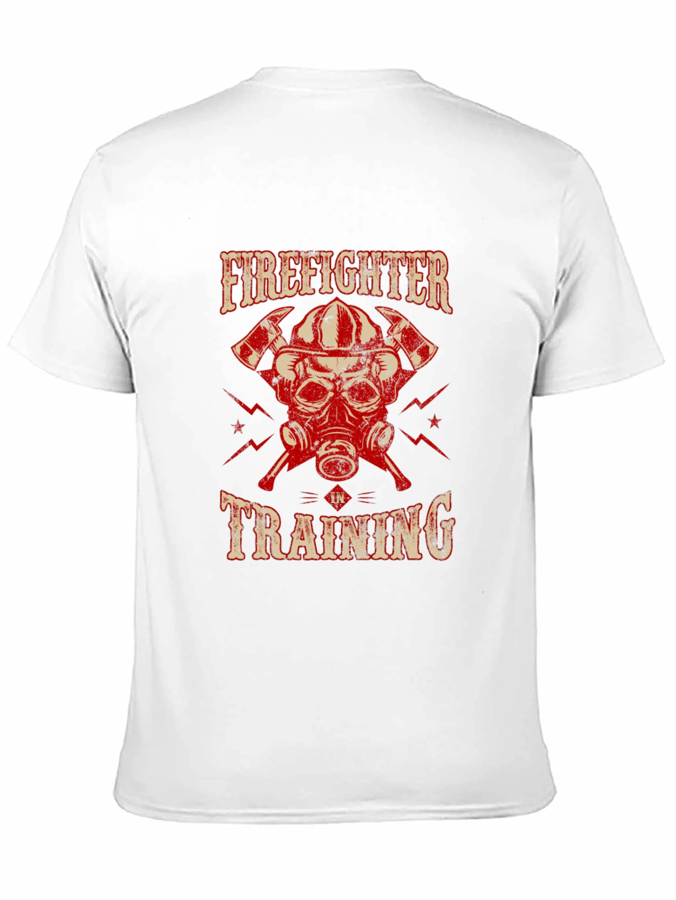 Black Firefighter in Training Graphic T-Shirt view 11