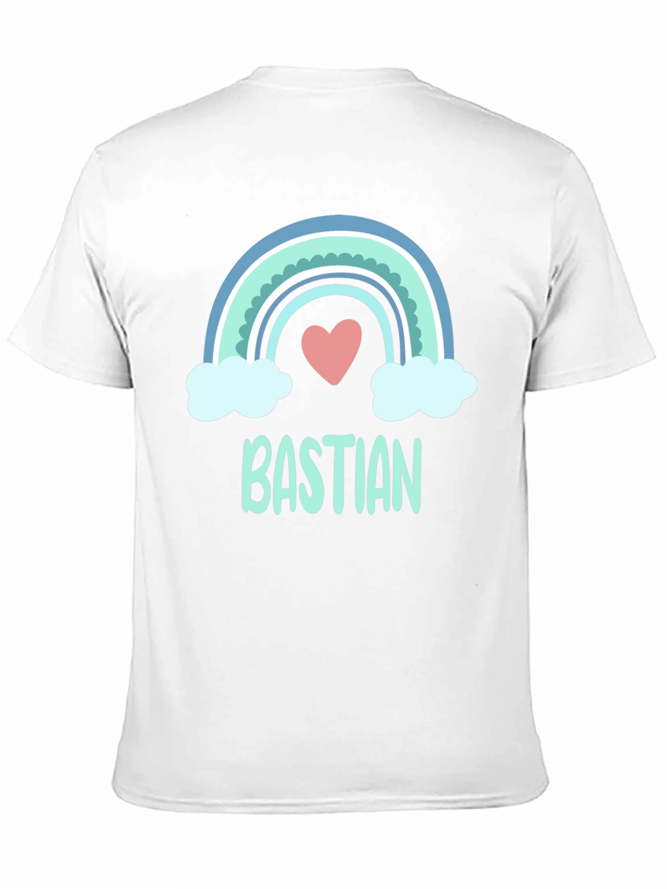 Black Bastian Rainbow Heart T-Shirt view 11