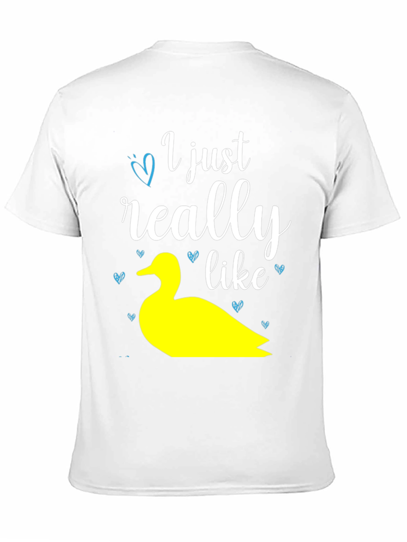 Black Duck Lover T-Shirt: "I Just Really Like Ducks" Graphic Tee view 11