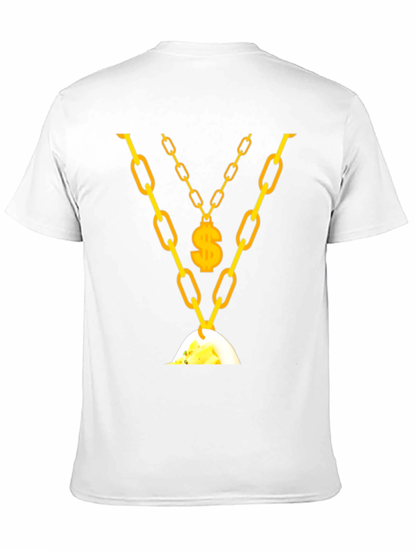 Black Men's Gold Chain & Money T-Shirt view 11