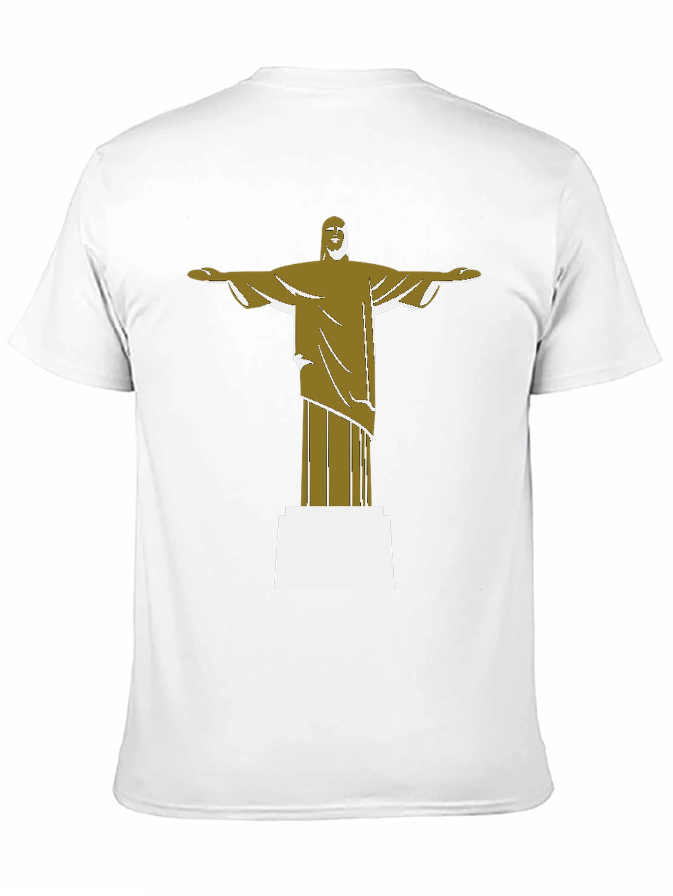 Black Christ the Redeemer Graphic Tee - Black Cotton Blend view 11