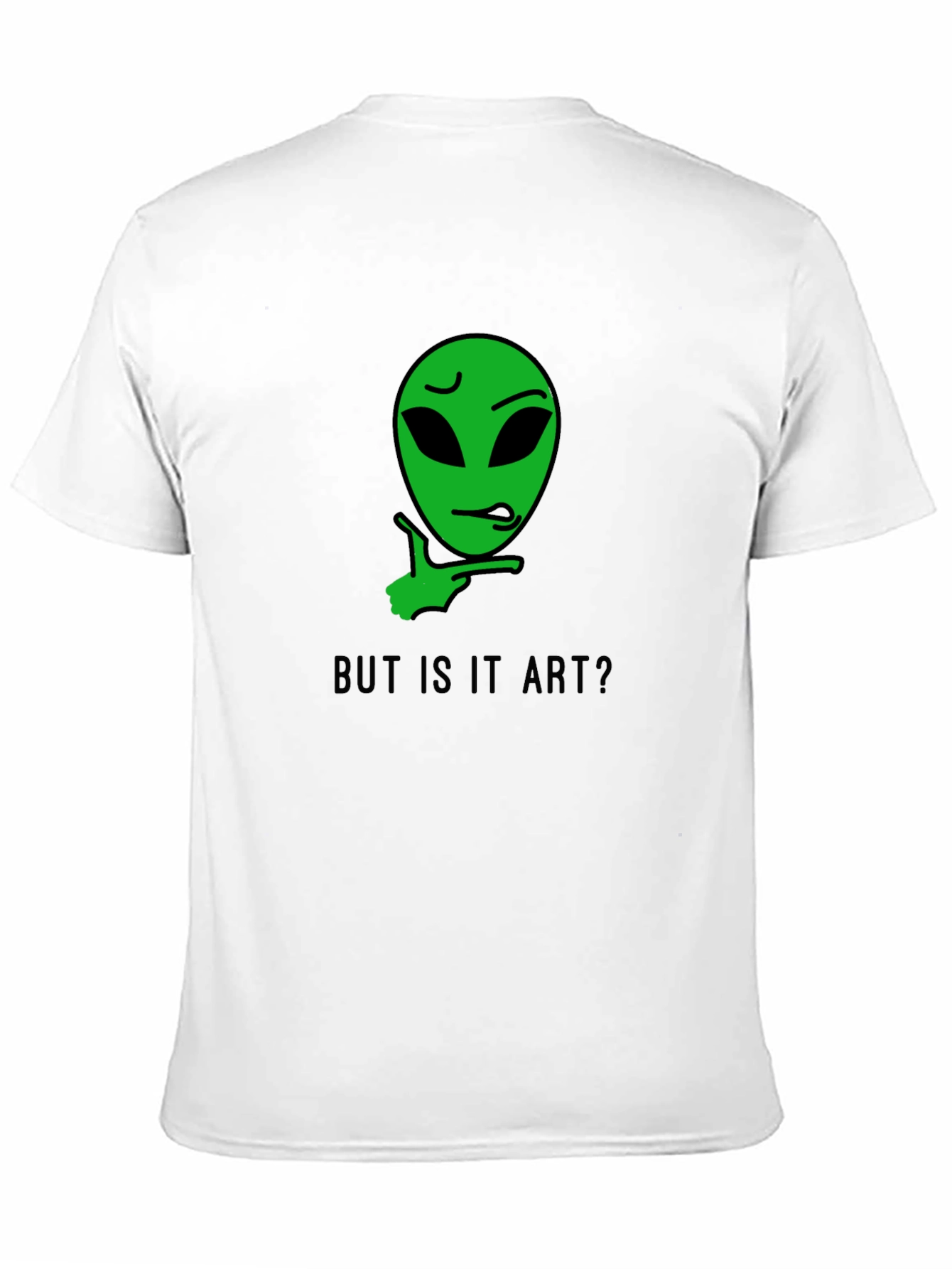 Black But is it Art? Alien Graphic Tee view 11