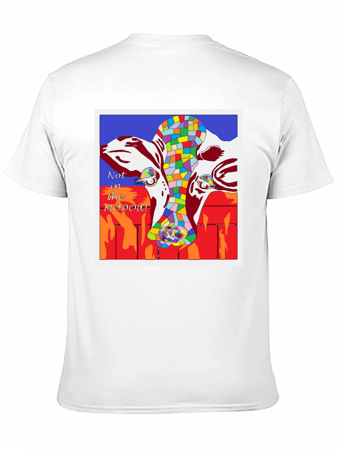 Black Not in the MOOD! Cow Graphic T-Shirt view 11