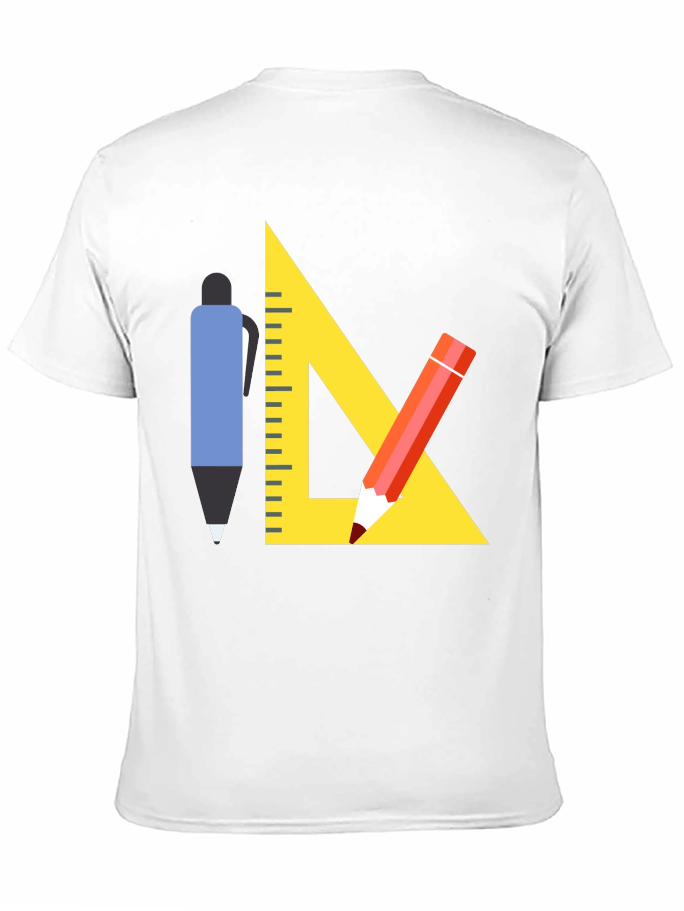 Black Architect T-Shirt - Drafting Tools Graphic Tee view 11
