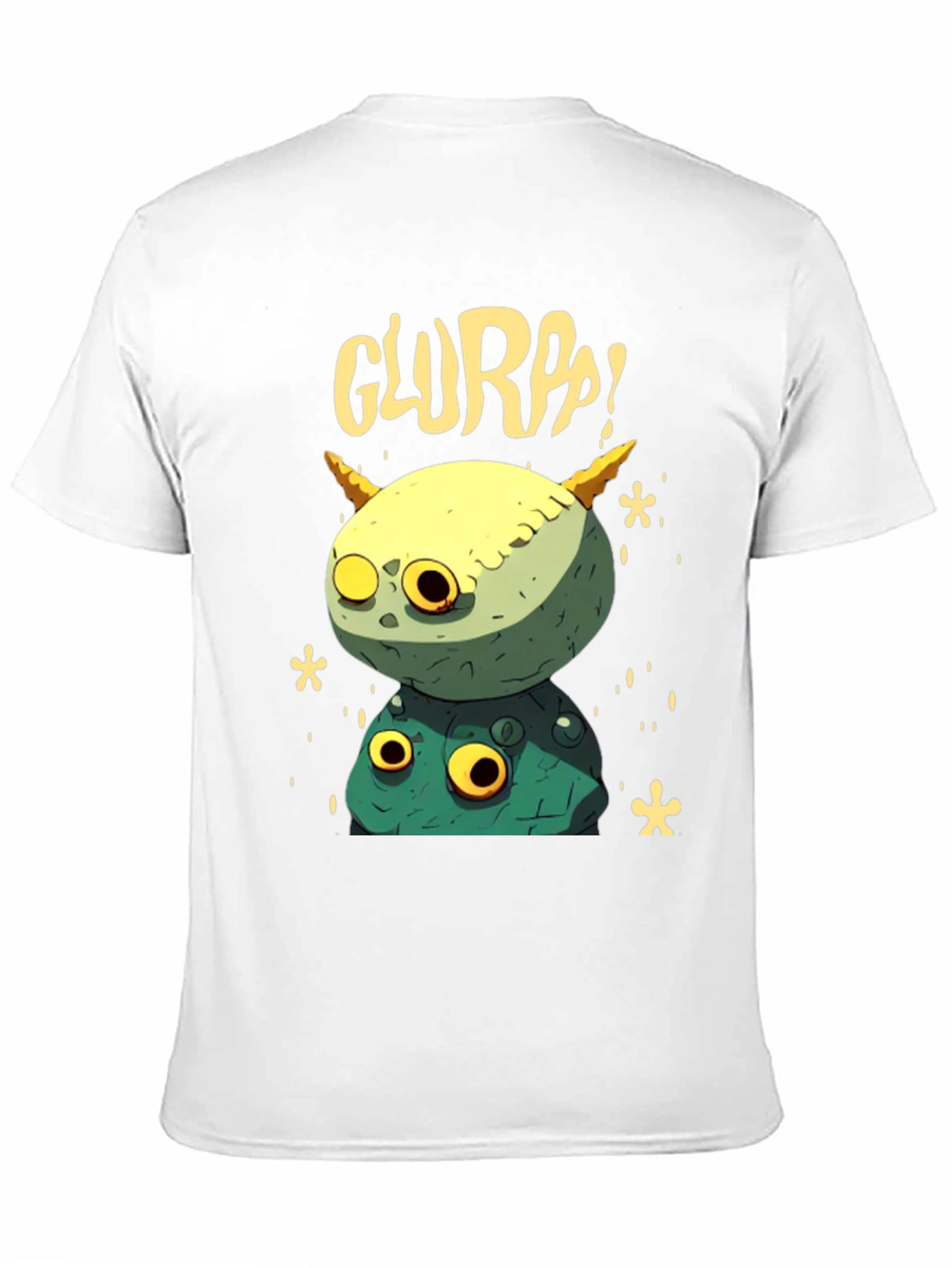Black Glurpp! Monster Stack T-Shirt - Funky Graphic Tee view 11