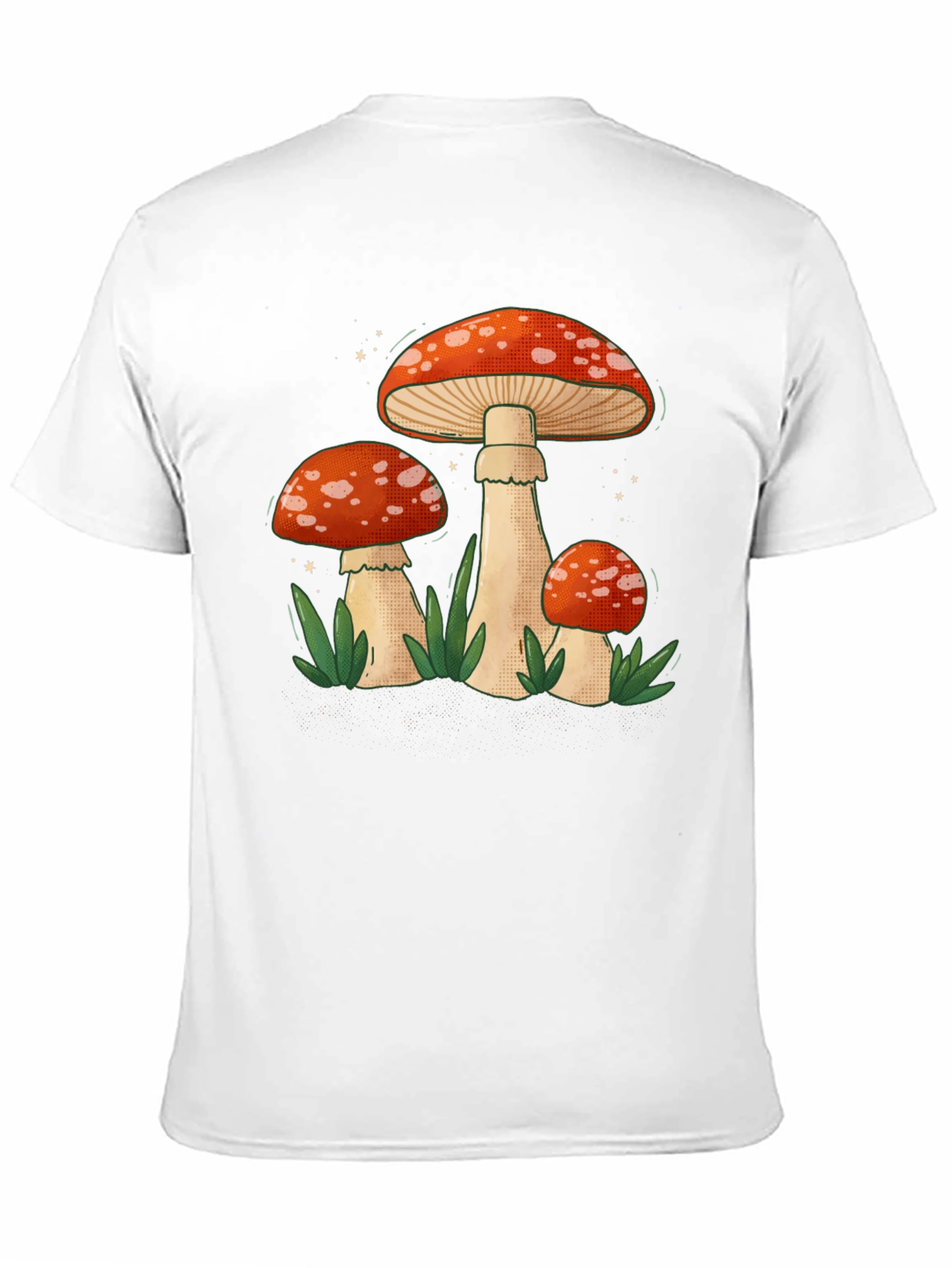 Black Mushroom Graphic Tee - Funky Nature Design view 11
