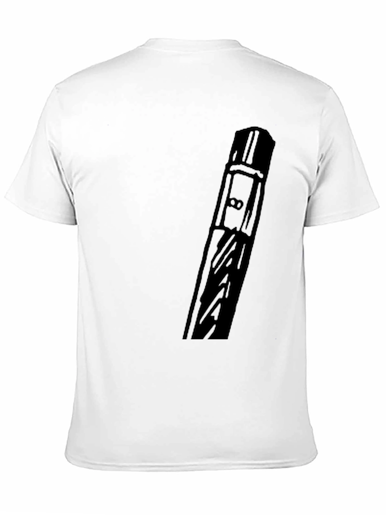Black Modern Black Graphic Tee - Abstract Design view 11