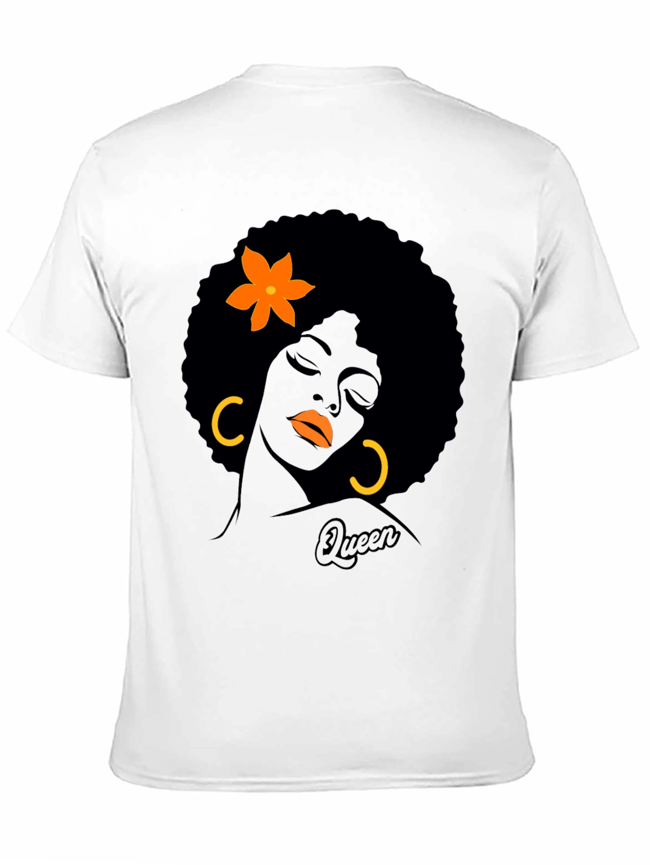 Queen Graphic T-Shirt - Afrocentric Black Tee - 11