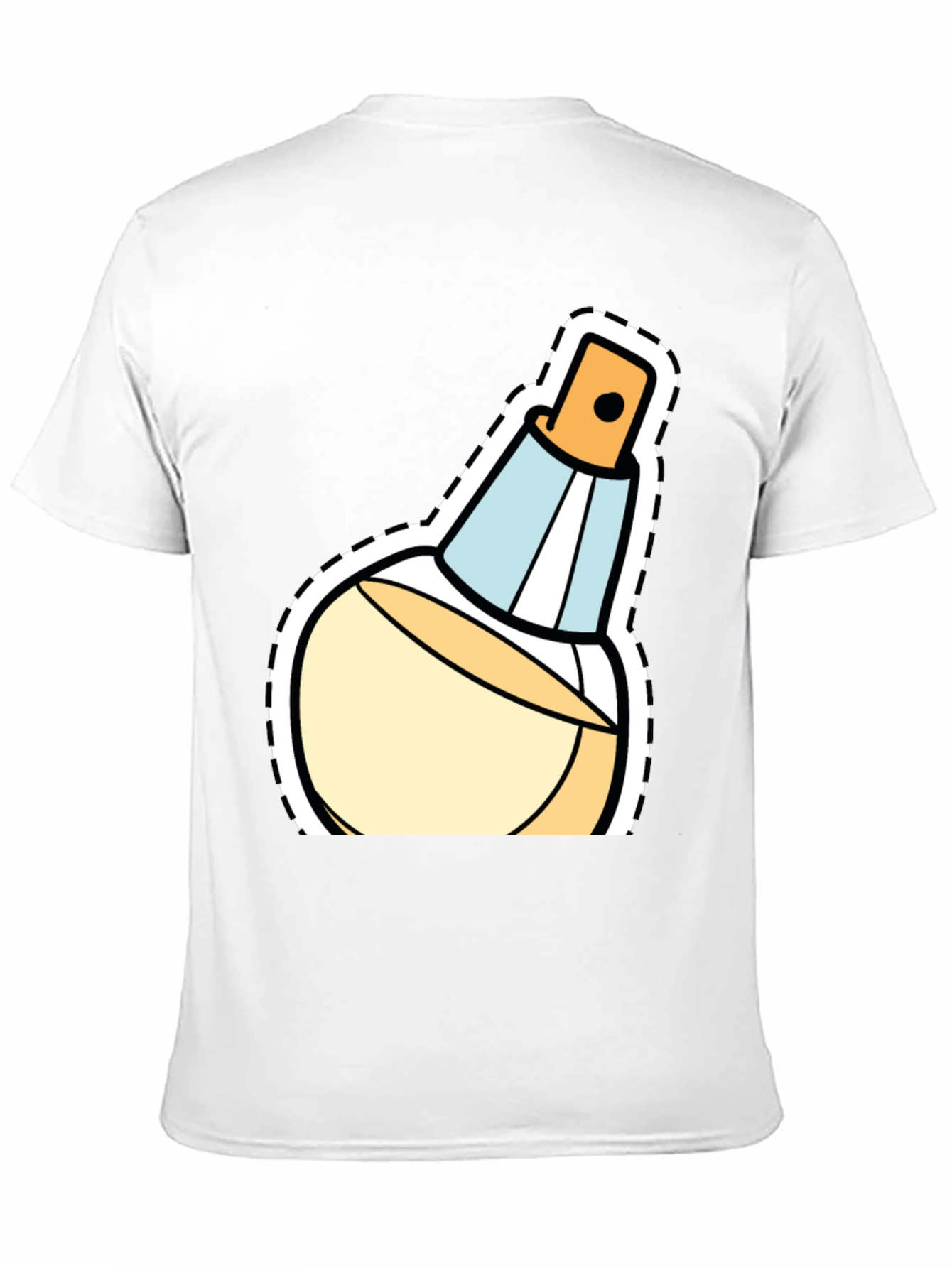 Black Stylish Perfume Bottle Graphic T-Shirt view 11