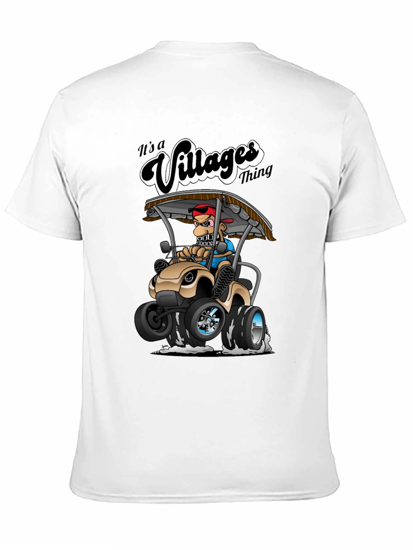 Black Villages Thing Graphic Tee - Black Cotton T-Shirt view 11