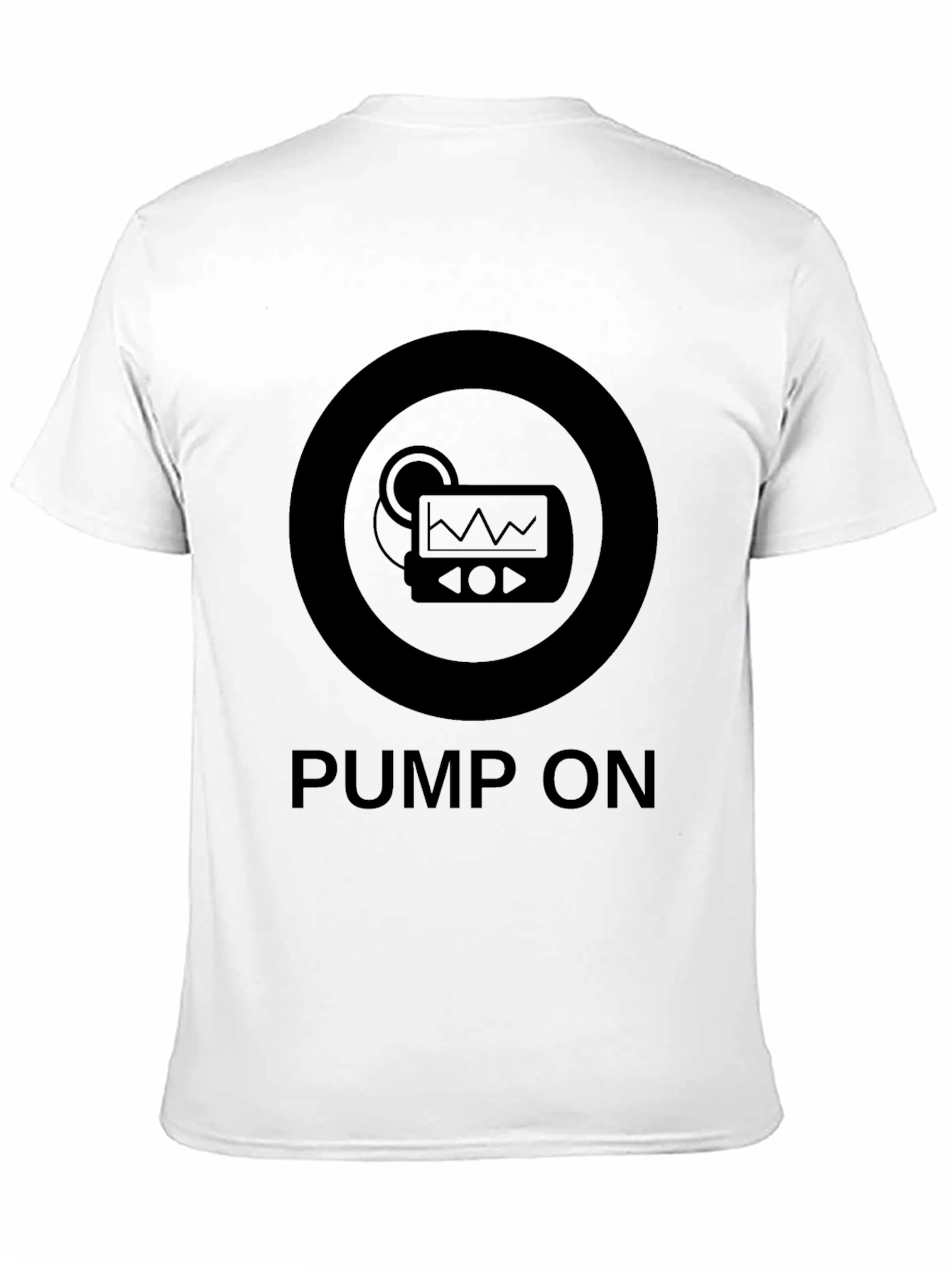 Black Pump On T-Shirt - Medical Device Awareness Tee view 11