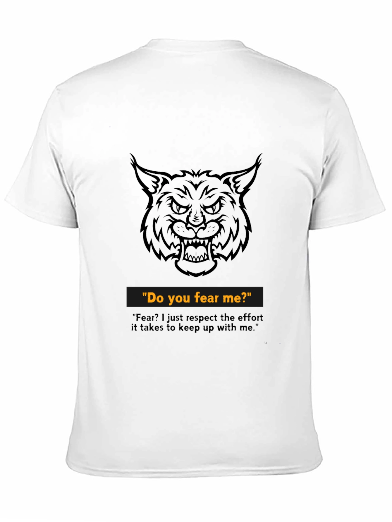 Black Fearless Graphic Tee - Wildcat Design view 11