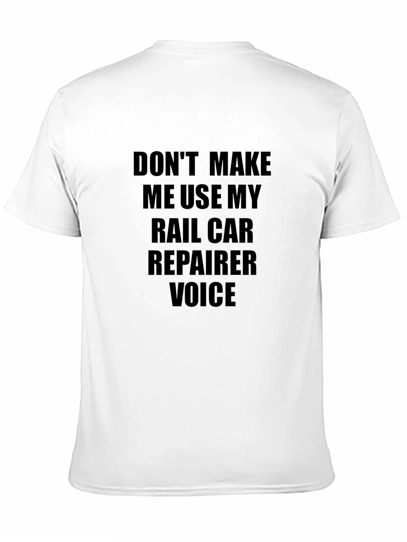 Black Rail Car Repairer Voice Graphic Tee - Black view 11