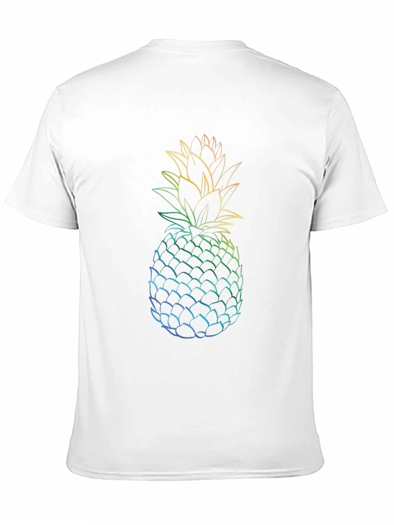 Black Rainbow Pineapple Graphic Tee - Black T-Shirt view 11