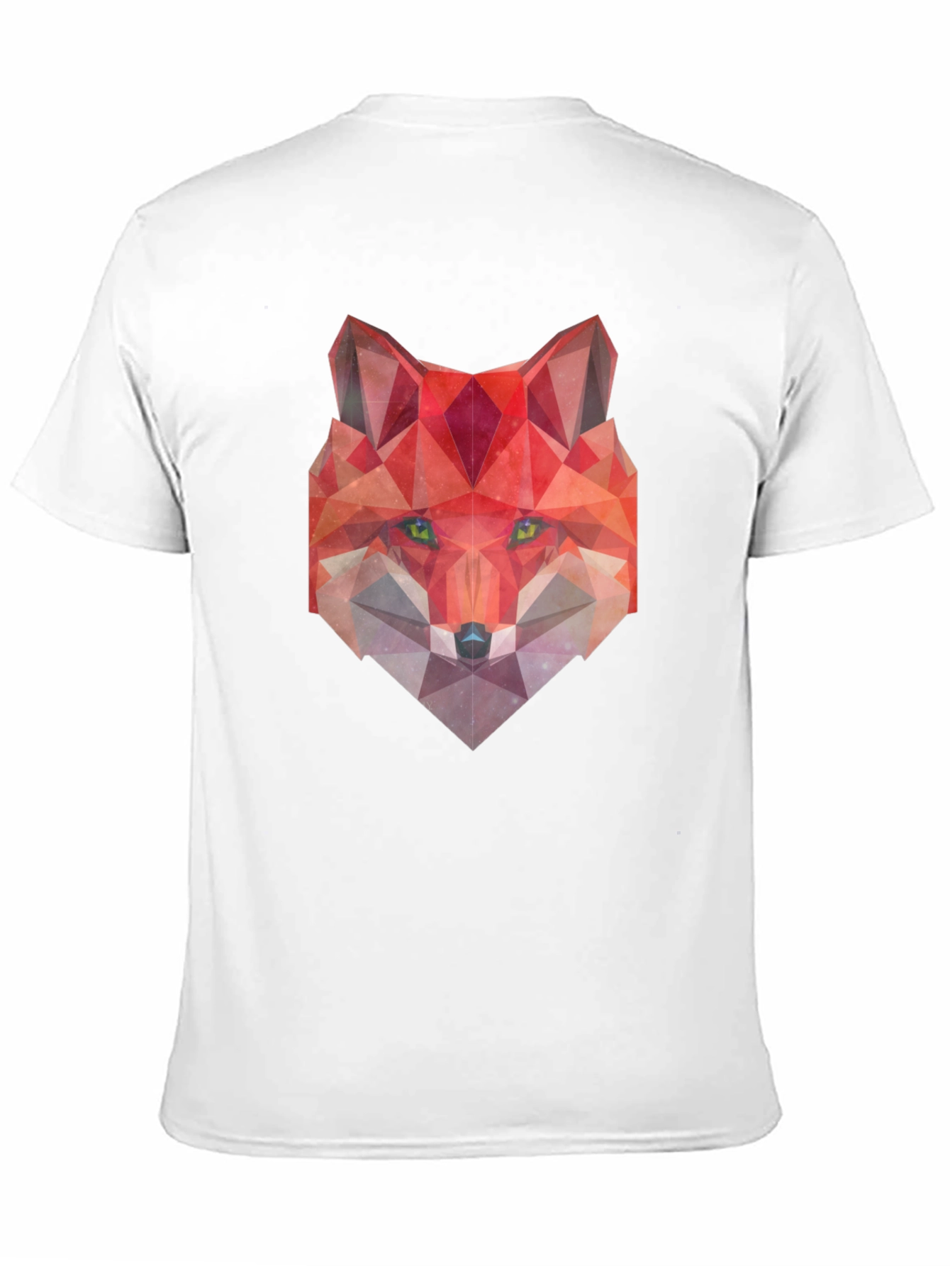 Black Geometric Fox Graphic Tee - Modern Style view 11
