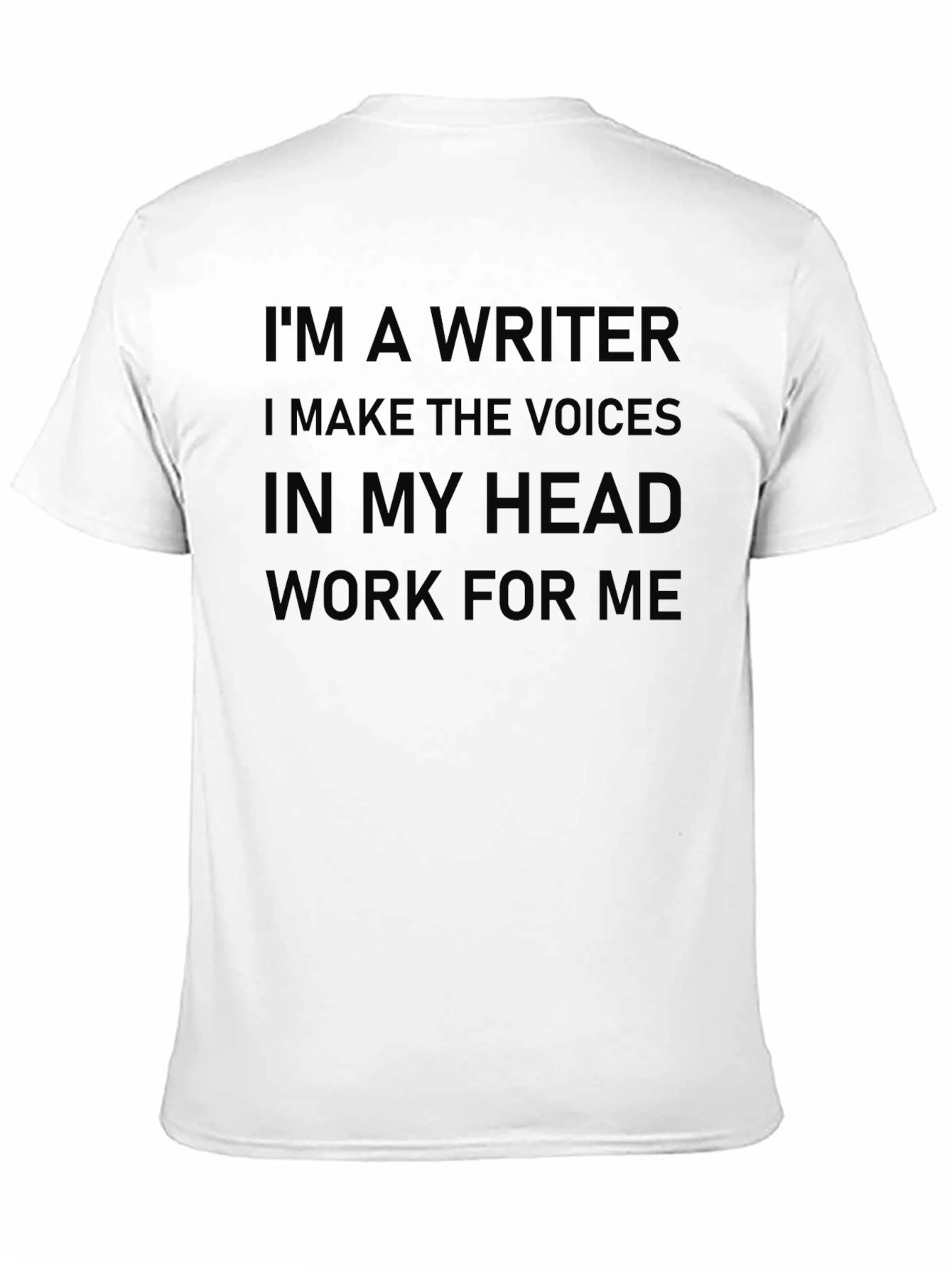 Black Writer Humor T-Shirt - Voices in My Head view 11