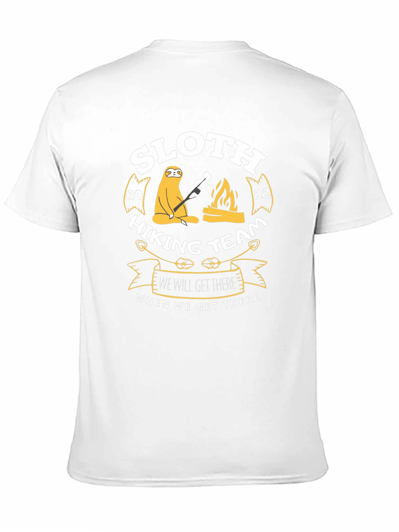 Black Sloth Hiking Team T-Shirt - Funny Graphic Tee view 11