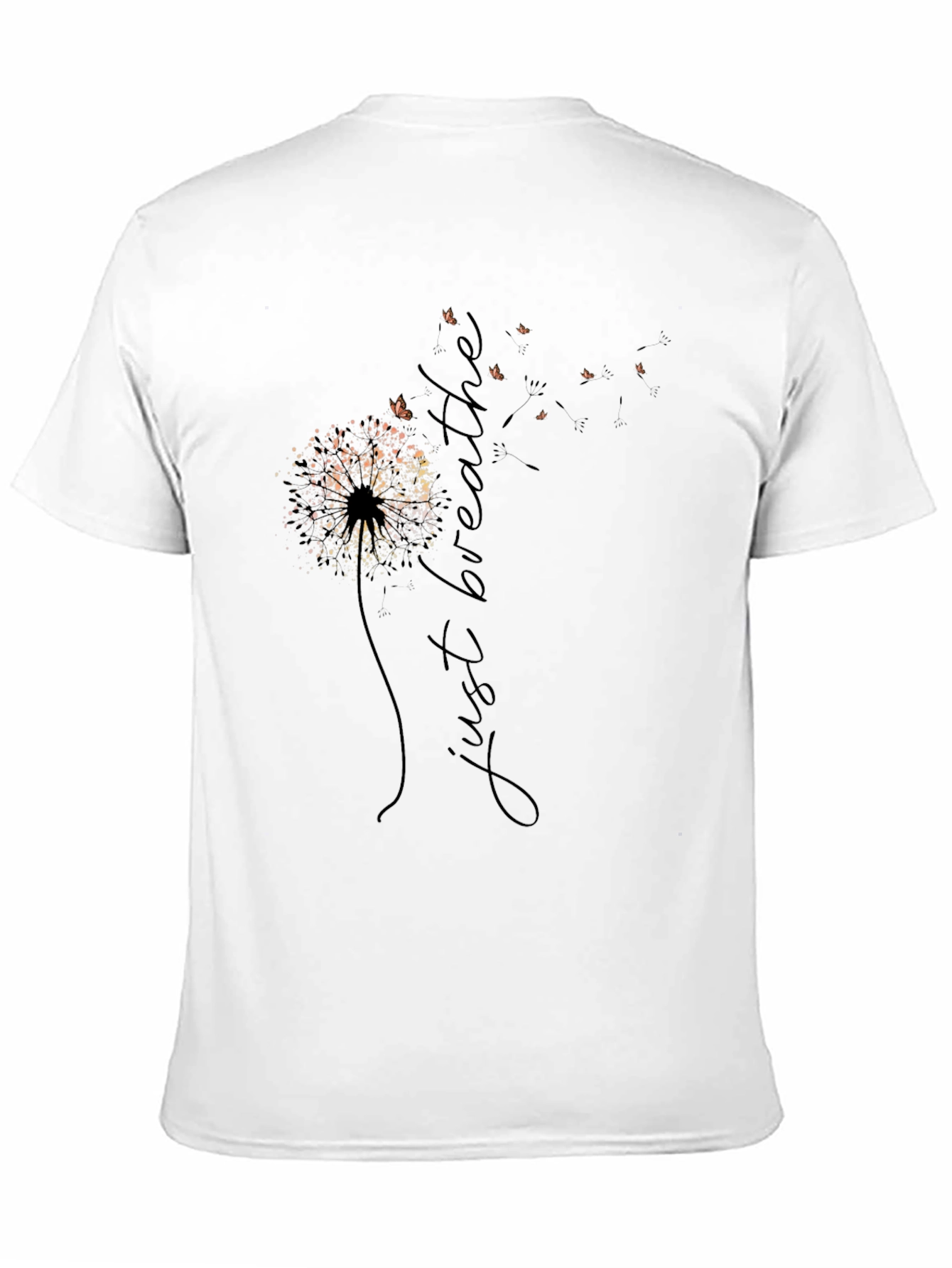 Black Just Breathe Dandelion Graphic Tee - Relaxed Fit view 11