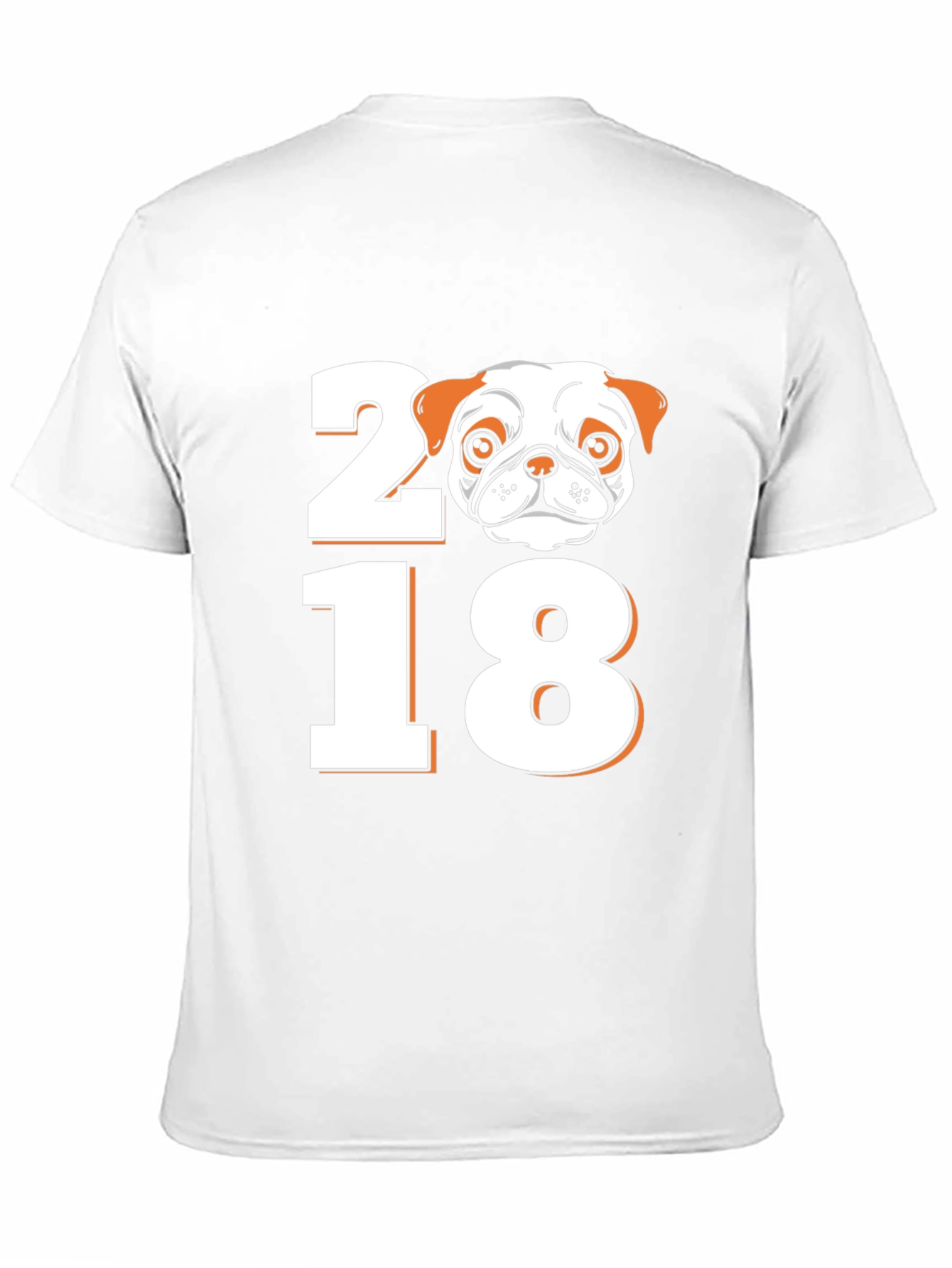 Black Pug 2018 Graphic Tee - Black Short Sleeve T-Shirt view 11