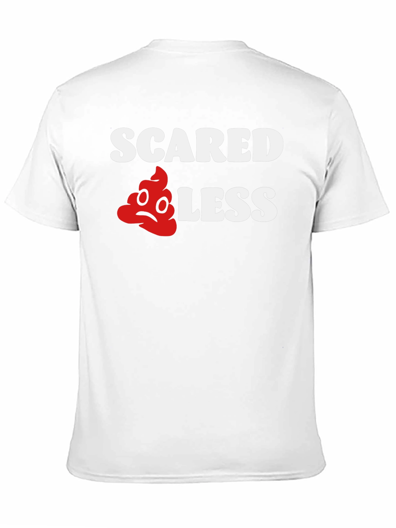 Black Scared Less Funny Graphic T-Shirt view 11