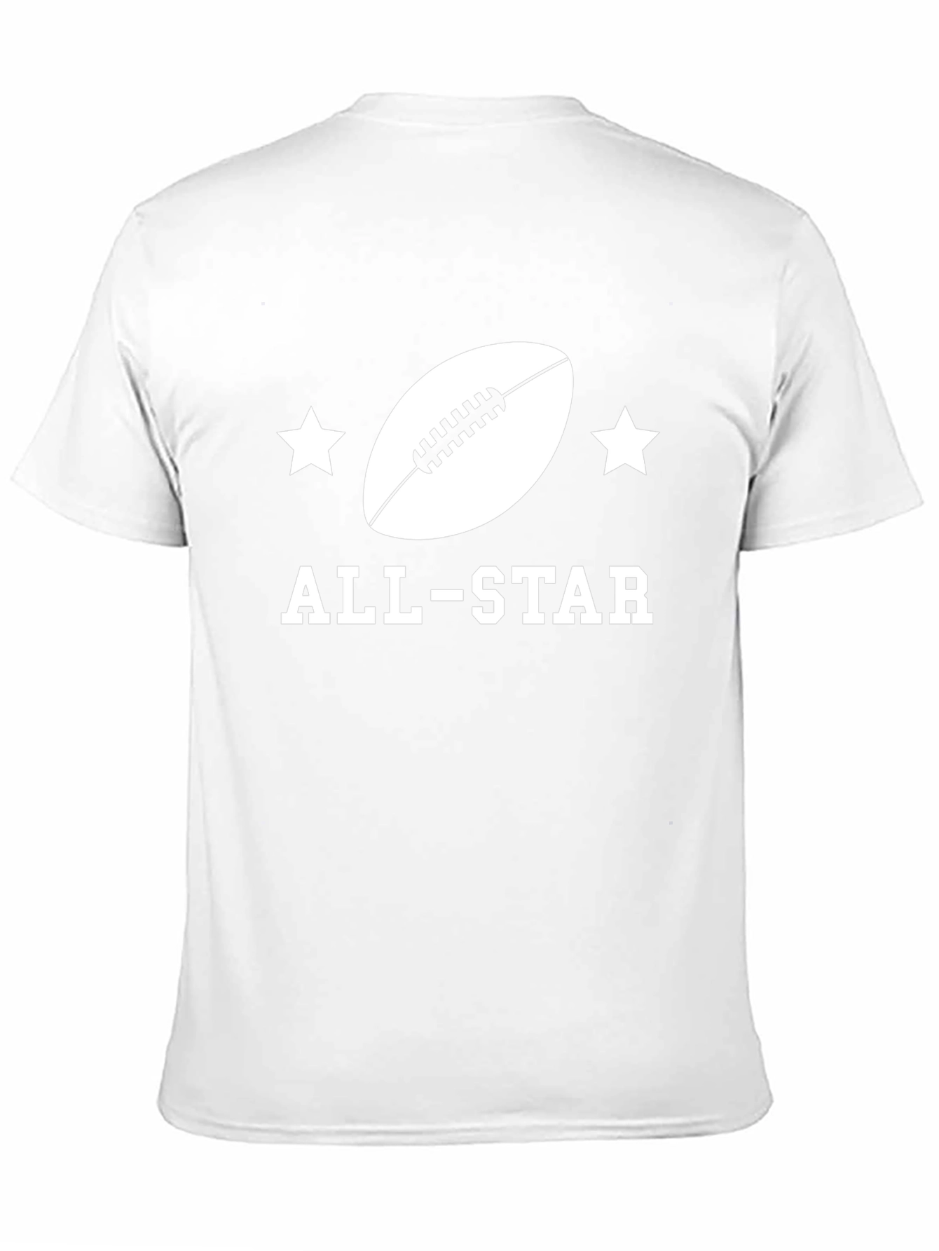 Black All-Star Football Graphic Tee - Sporty Style view 11