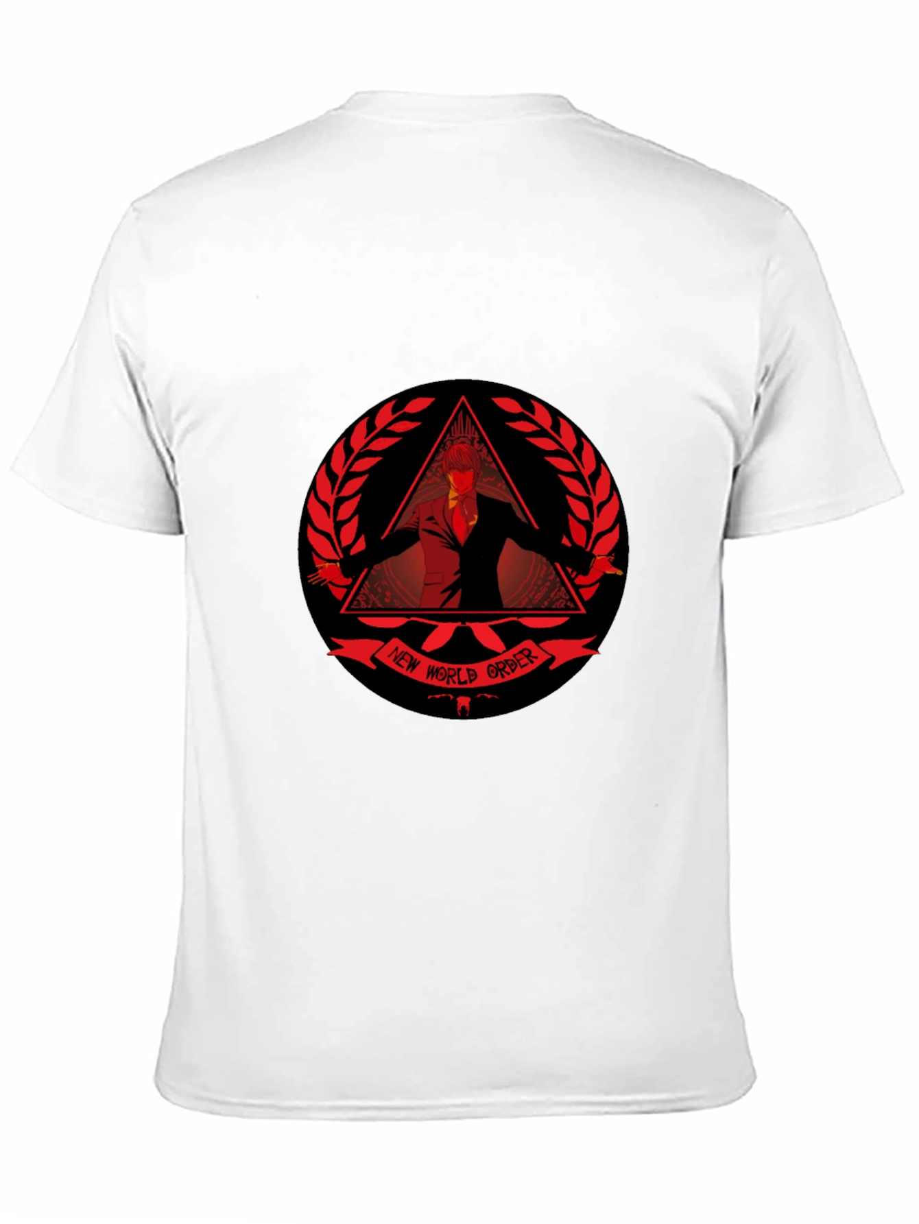 Black New World Order T-Shirt - Conspiracy Design view 11