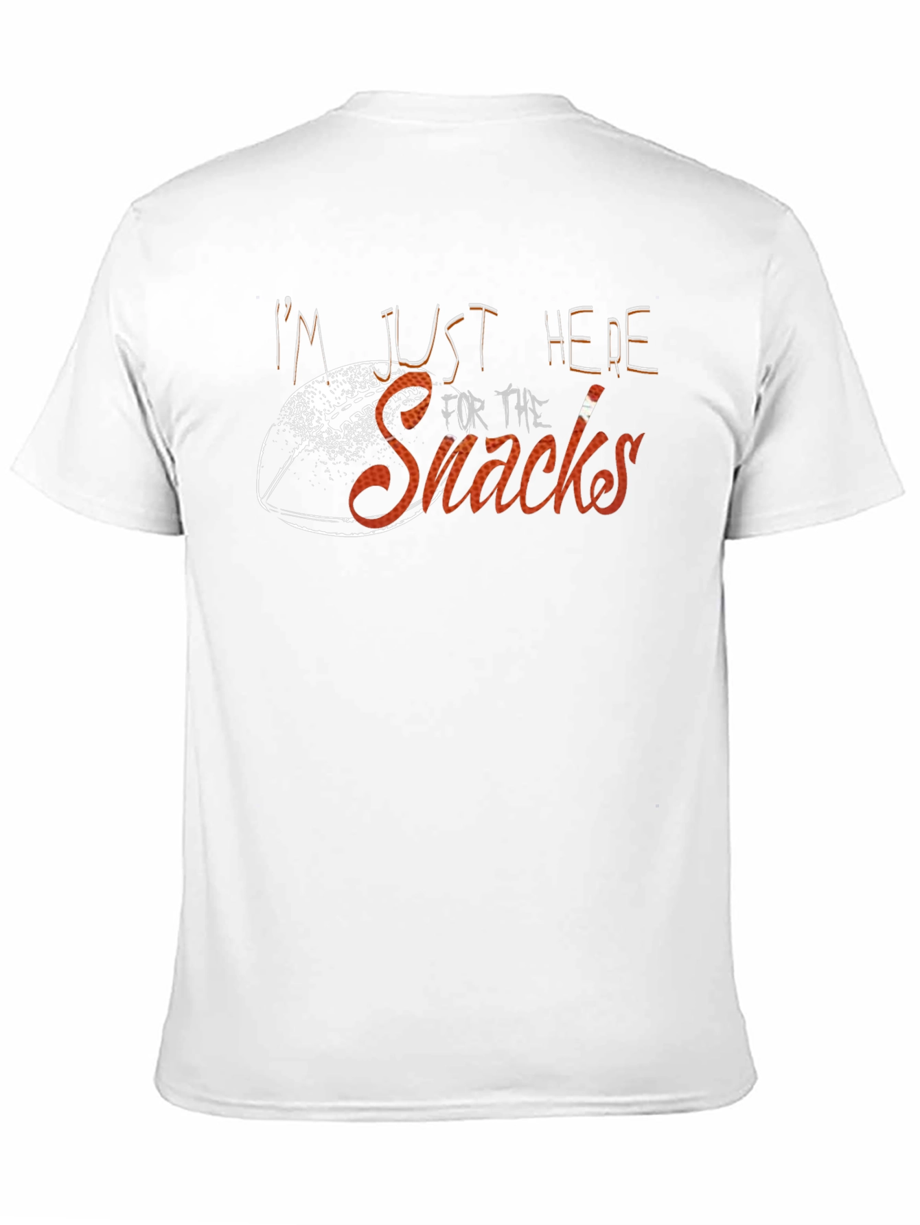 Black I'm Just Here For The Snacks Black T-Shirt view 11