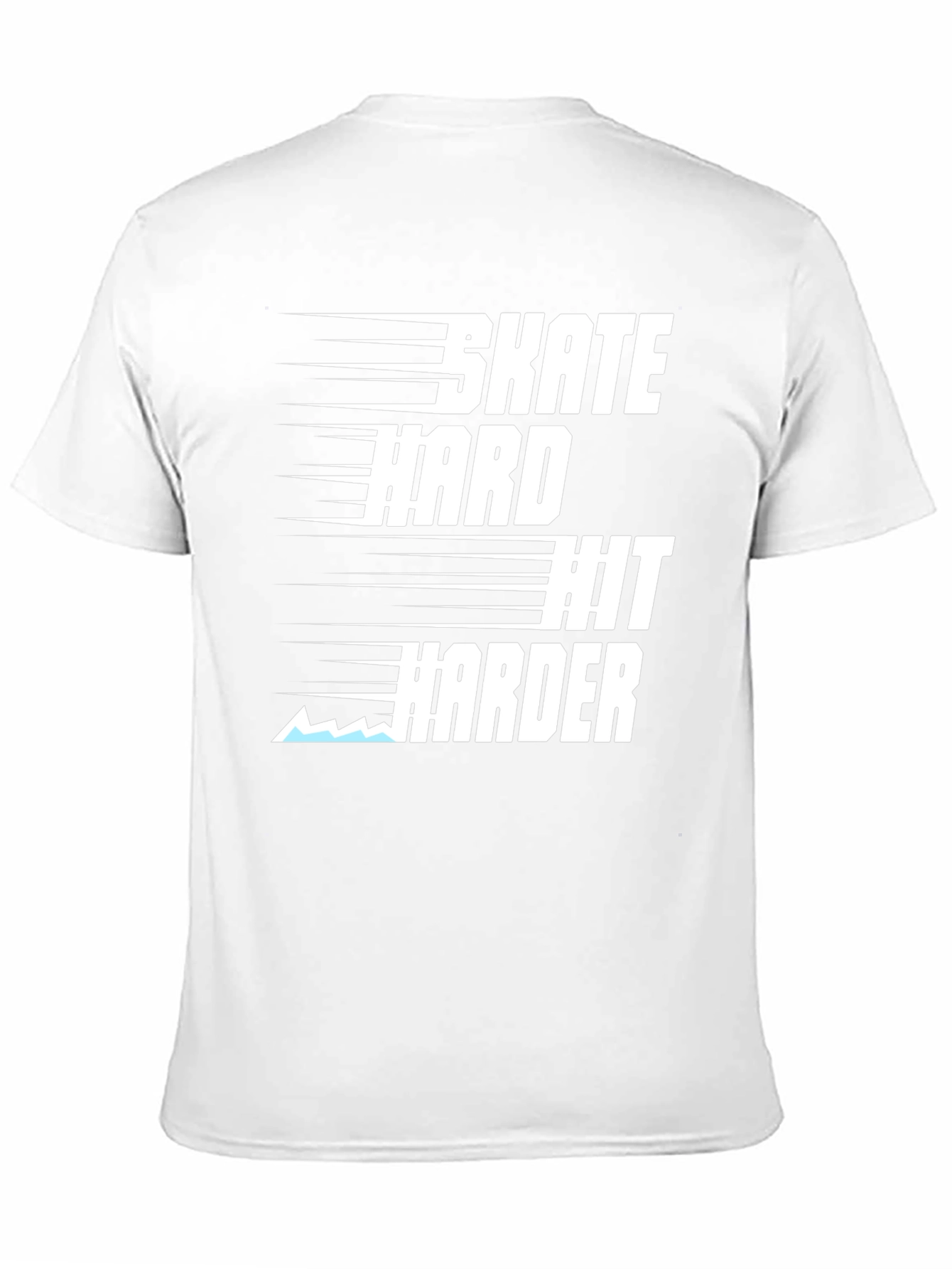 Black Skate Hard Hit Harder Graphic Tee view 11