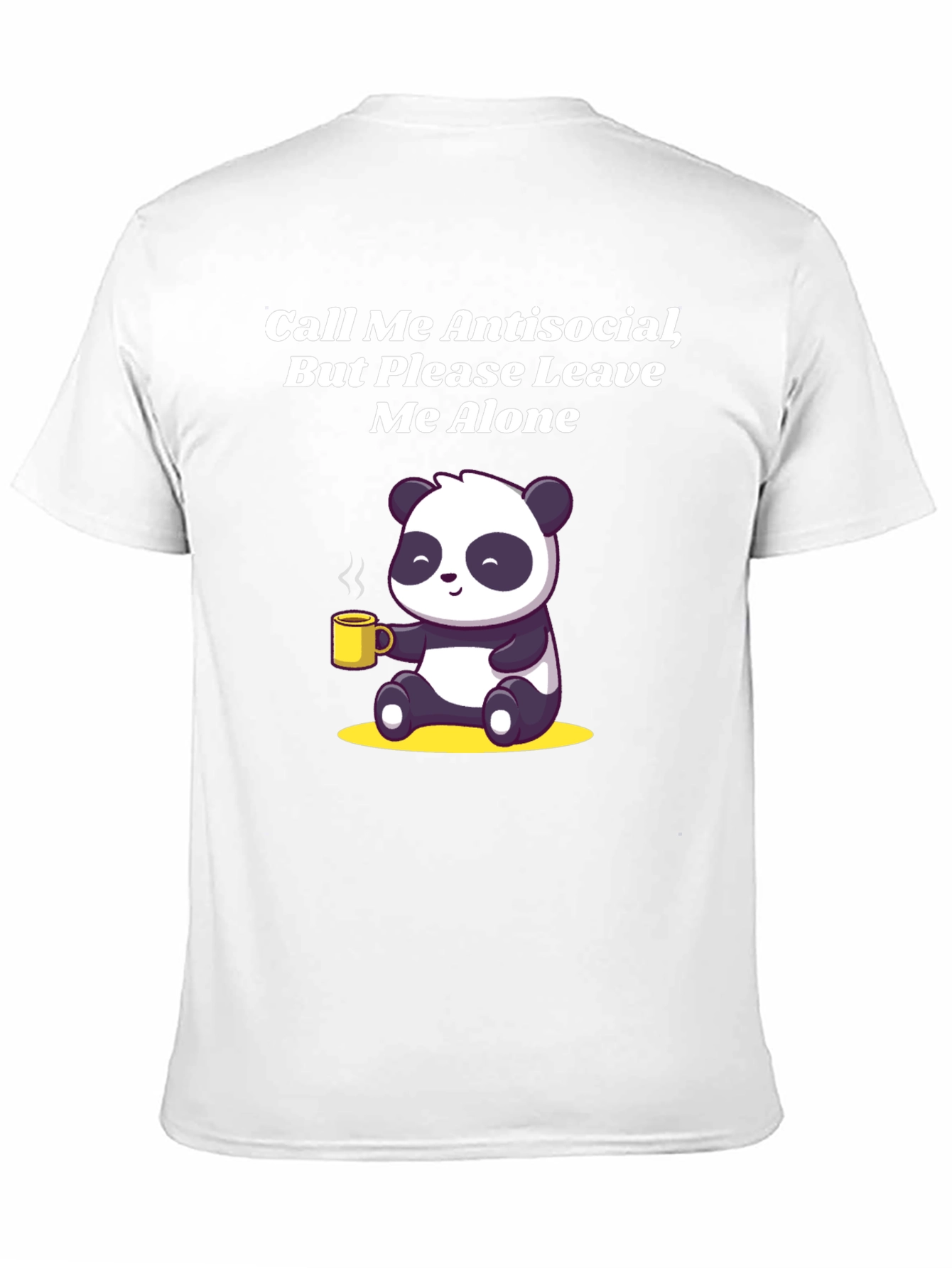 Black Antisocial Panda Graphic Tee - Soft Cotton Blend view 11