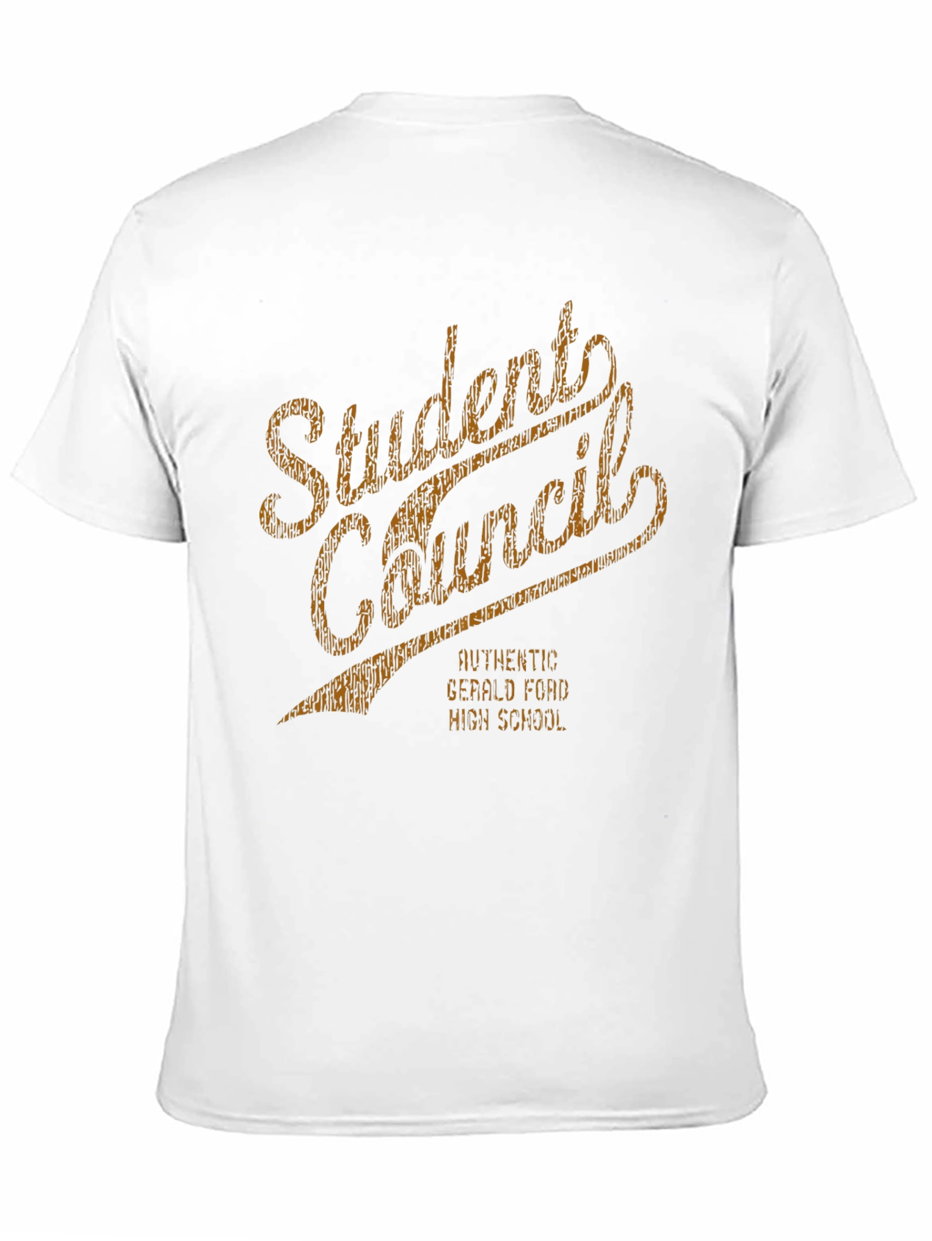 Black Student Council T-Shirt - Retro Style view 11