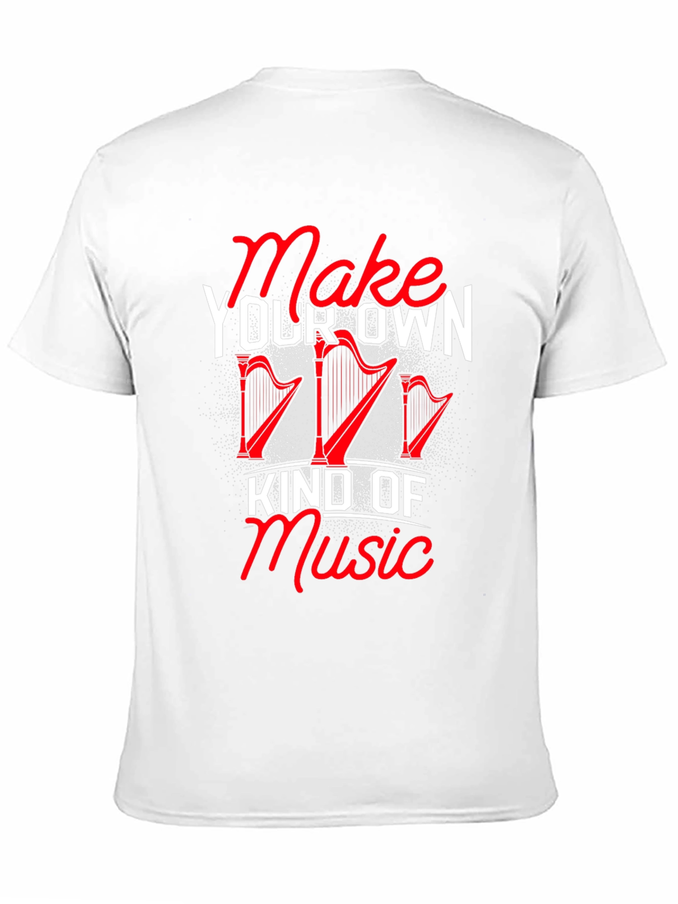 Black Make Your Own Kind of Music Harp Graphic Tee view 11