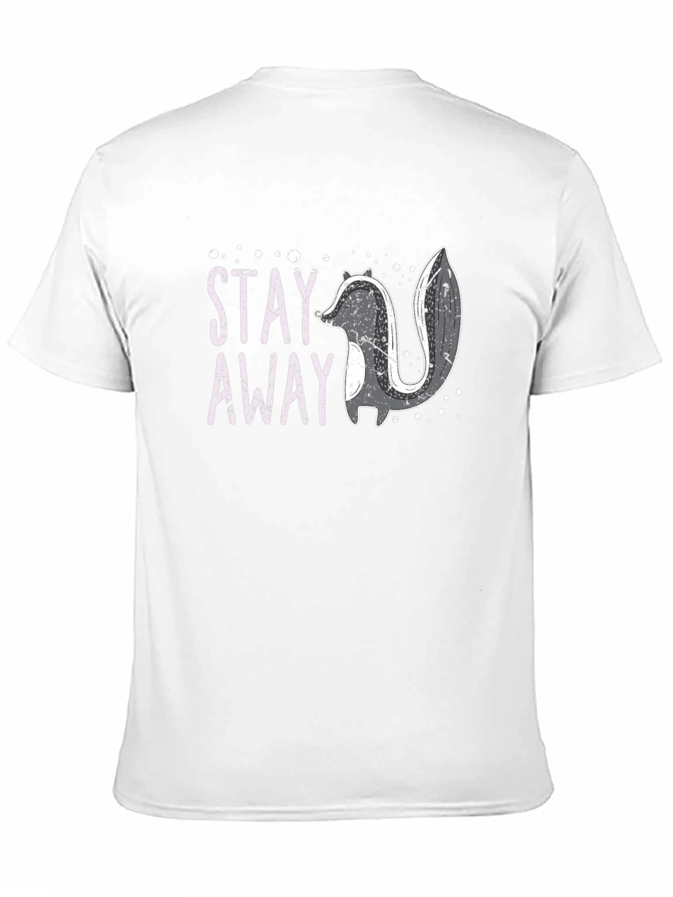 Black Stay Away Skunk Graphic T-Shirt view 11