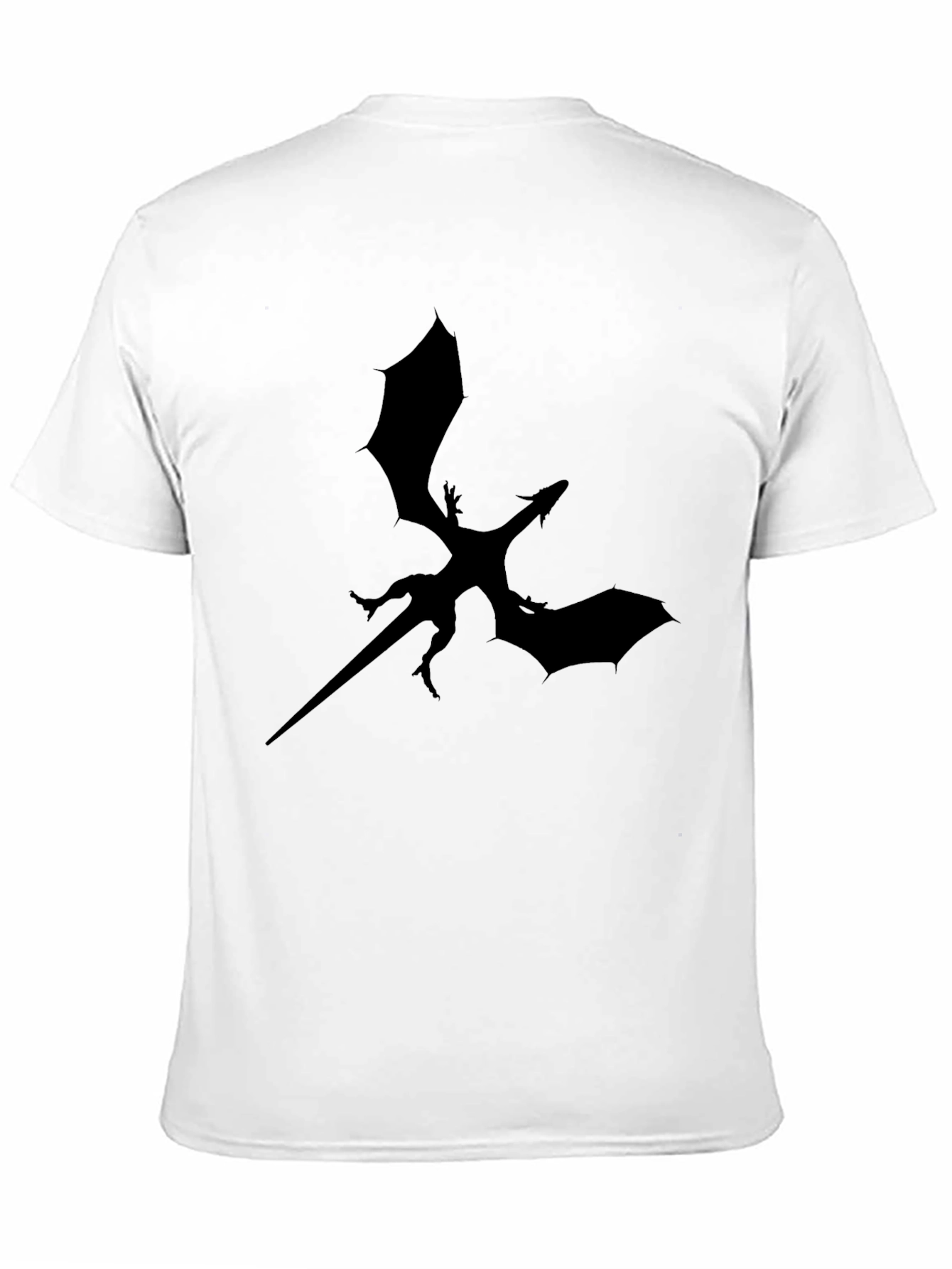 Black Black Dragon Silhouette Graphic Tee - Men's T-Shirt view 11