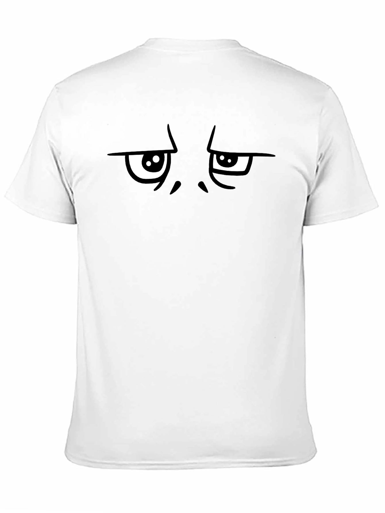Black Grumpy Face Graphic Tee - Black Humor Shirt view 11