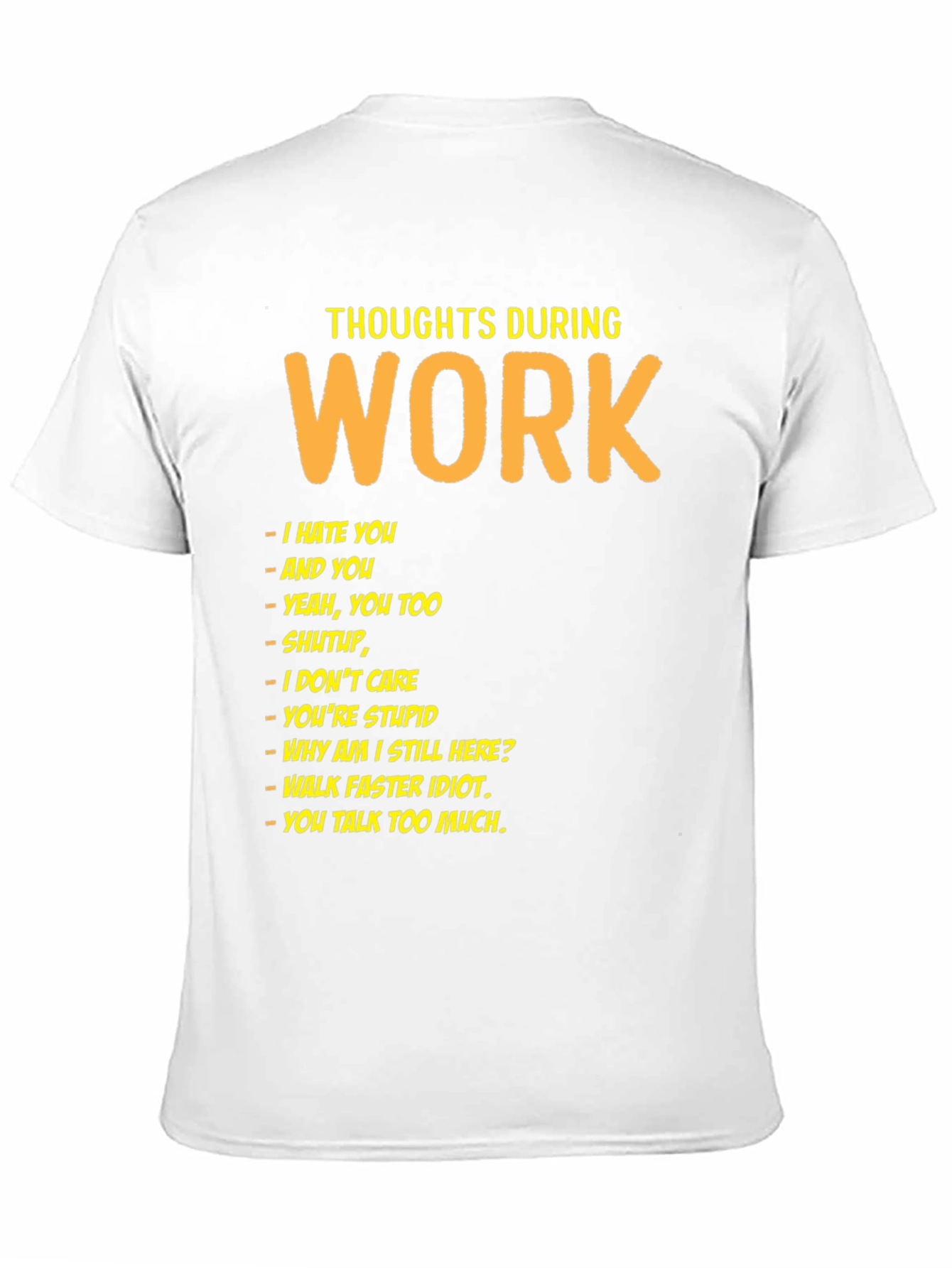 Black Thoughts During Work Black Humor T-Shirt view 11