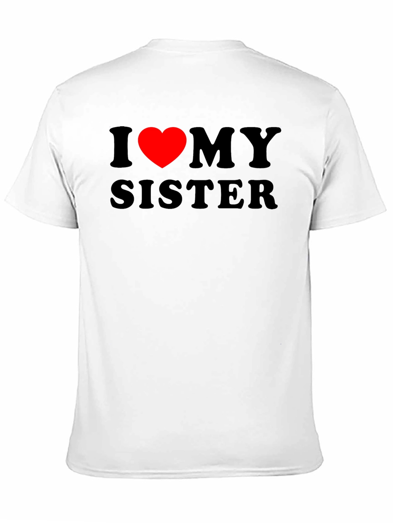Black I Heart My Sister Black T-Shirt view 11