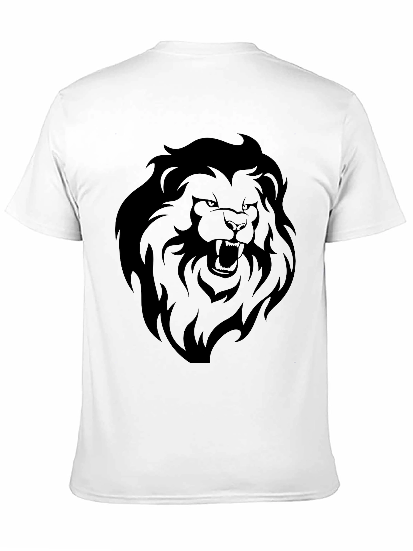 Black Bold Lion Graphic Black T-Shirt view 11