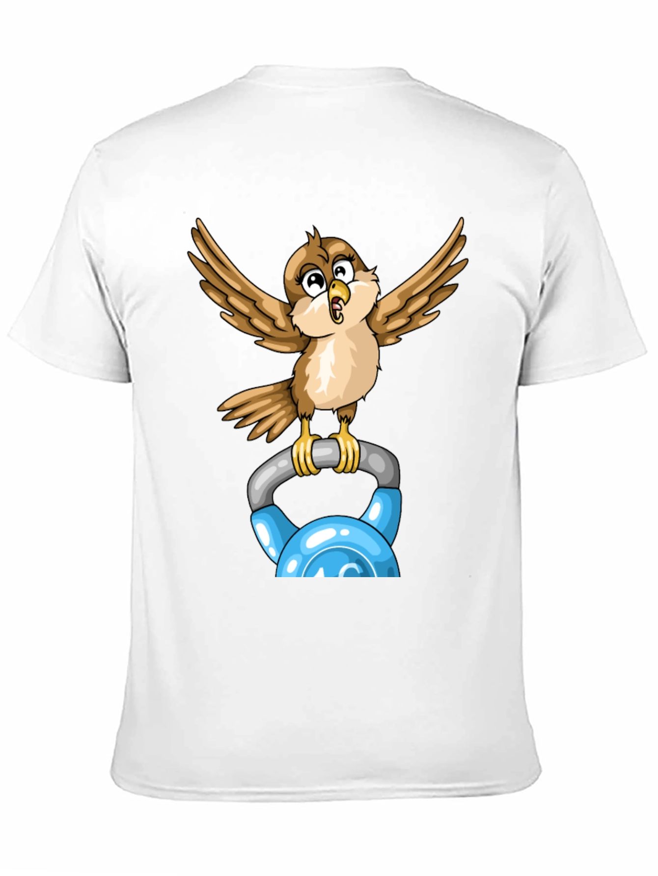 Black Sparrow Kettlebell Workout T-Shirt view 11