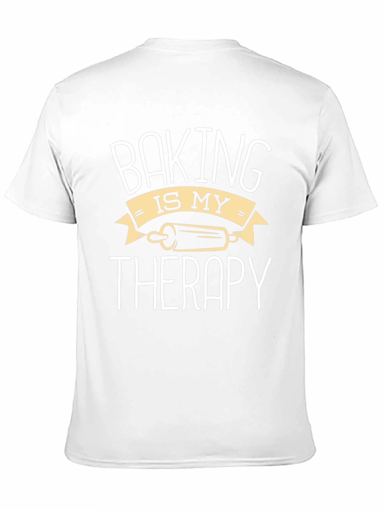 Black Baking Is My Therapy Black T-Shirt view 11