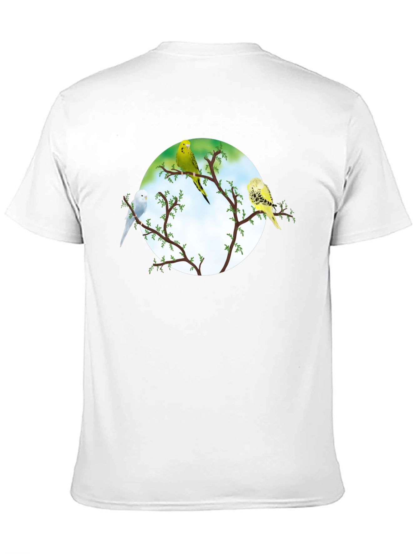 Black Parakeet Tree Black Tee view 11