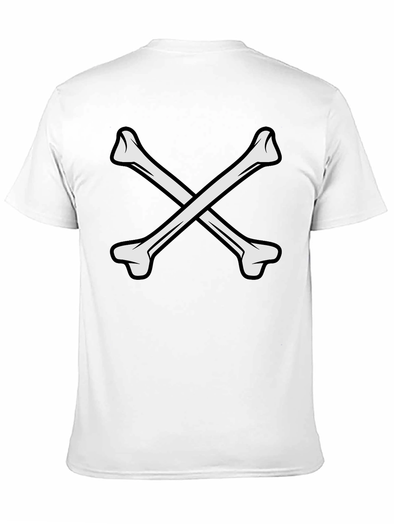 Black Crossbones Graphic Tee - Black Casual Shirt view 11