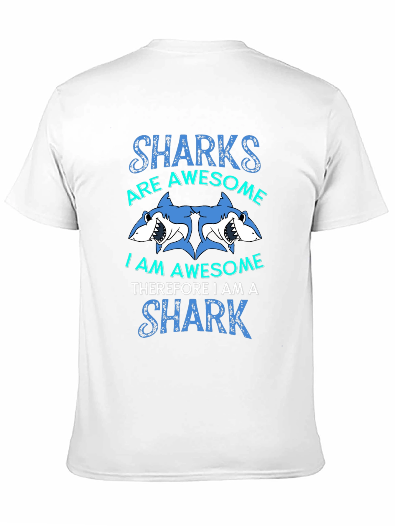 Black Sharks are Awesome Graphic T-Shirt view 11