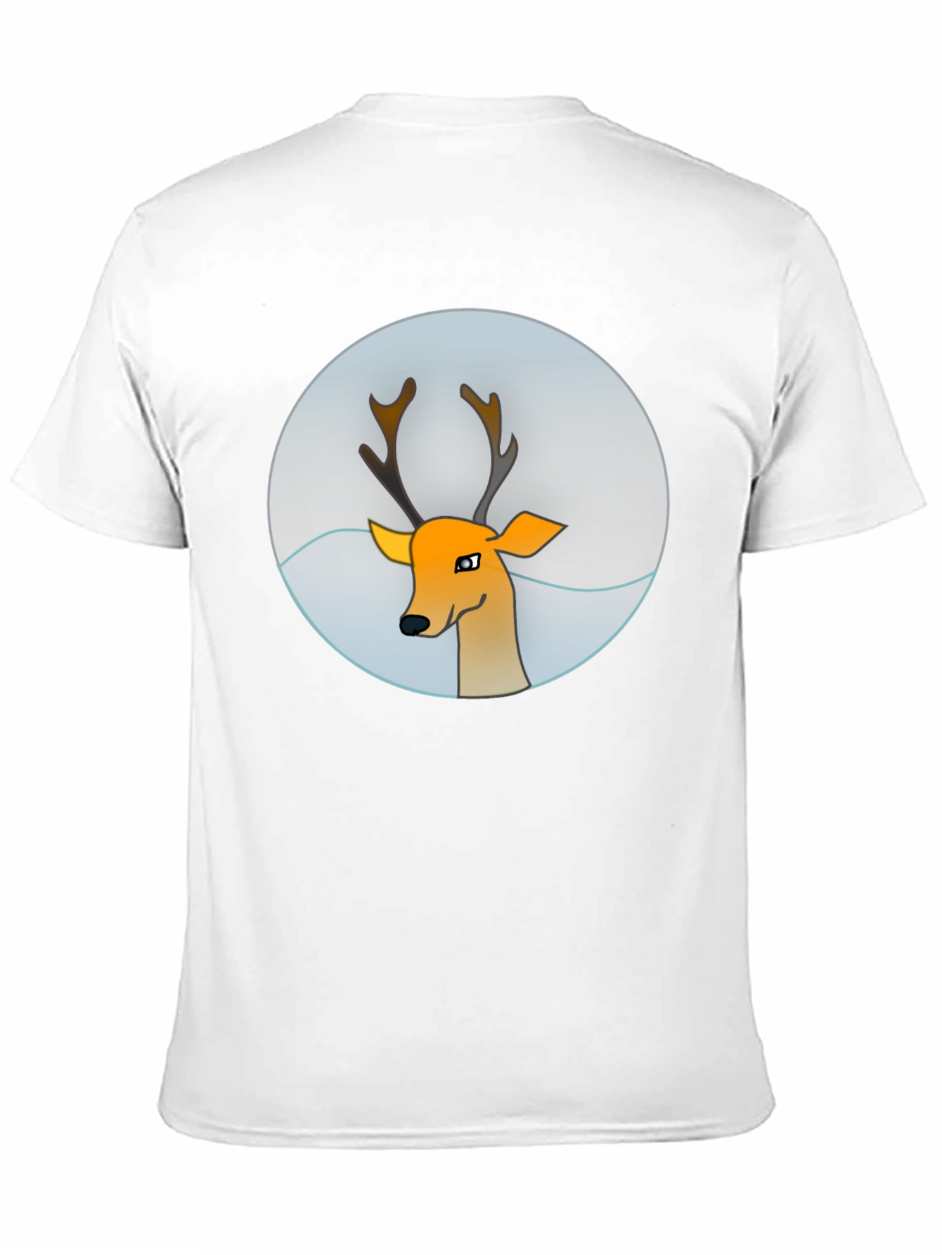 Black Deer Graphic Tee - Men's Black T-Shirt view 11