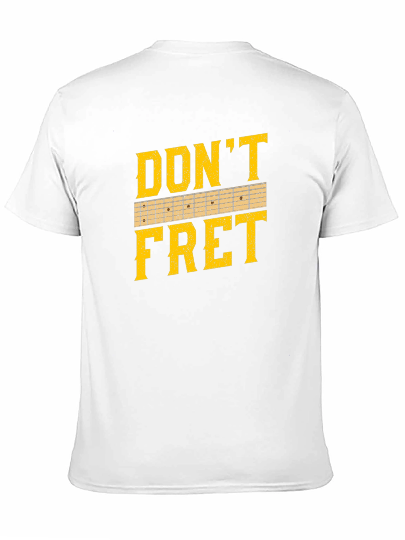 Black Don't Fret Guitar T-Shirt - Musician Tee view 11