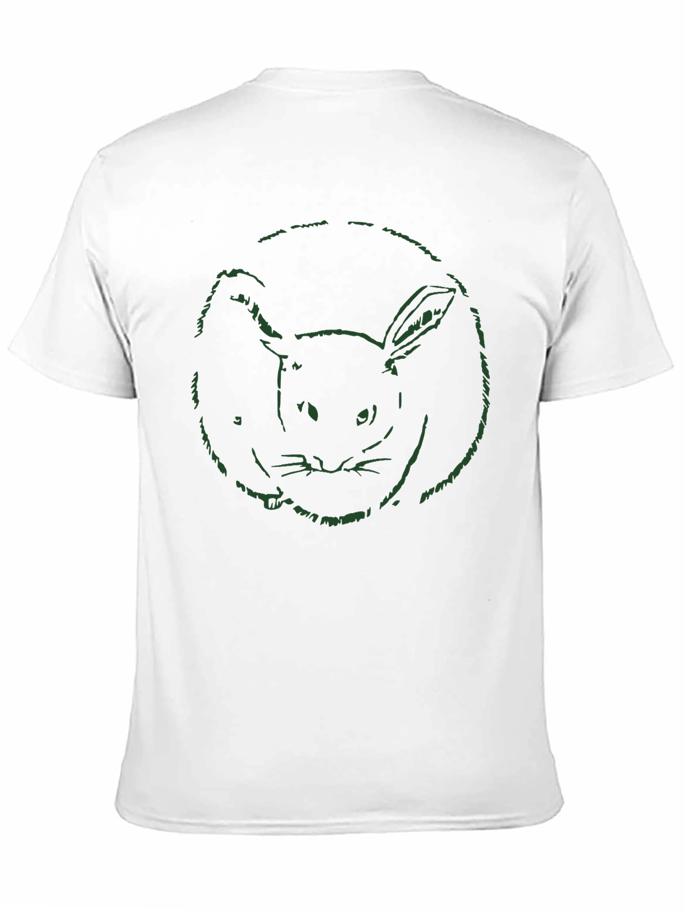 Black Rabbit Graphic Print Black T-Shirt view 11