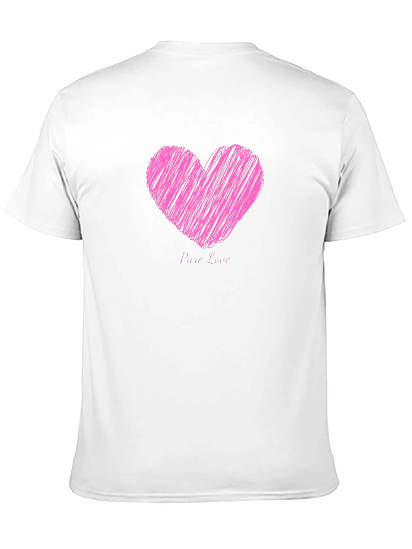 Black Heart Pure Love Black T-Shirt view 11