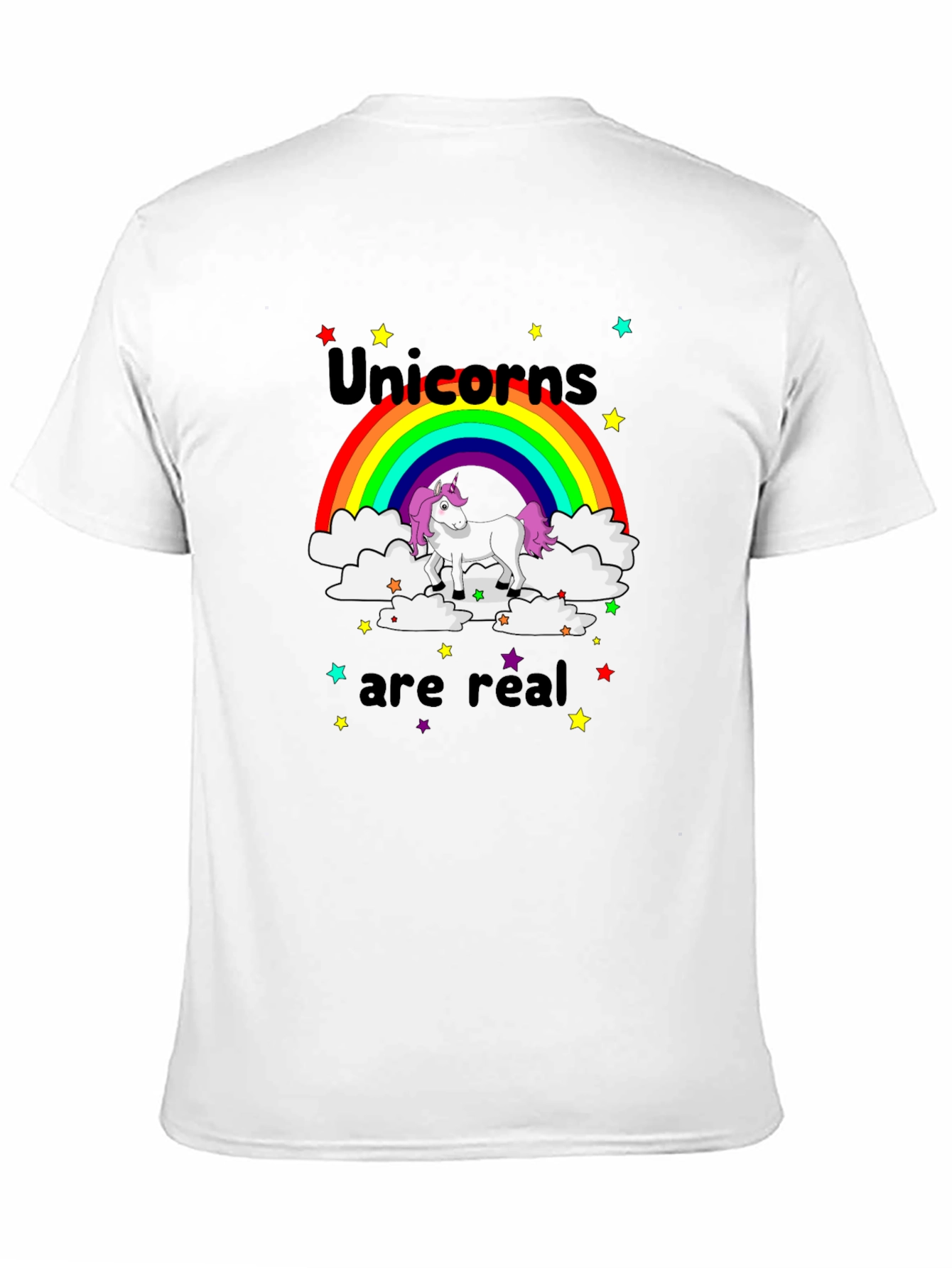 Black Unicorns are Real Graphic T-Shirt view 11