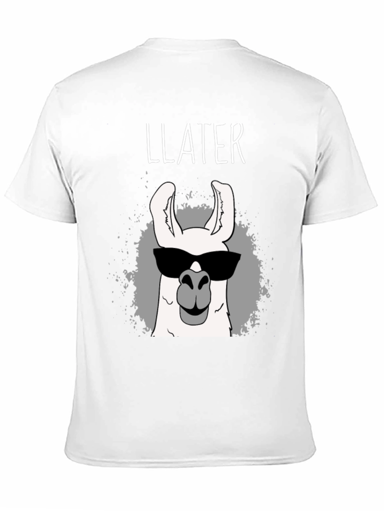 Black Llater Cool Llama Black T-Shirt view 11