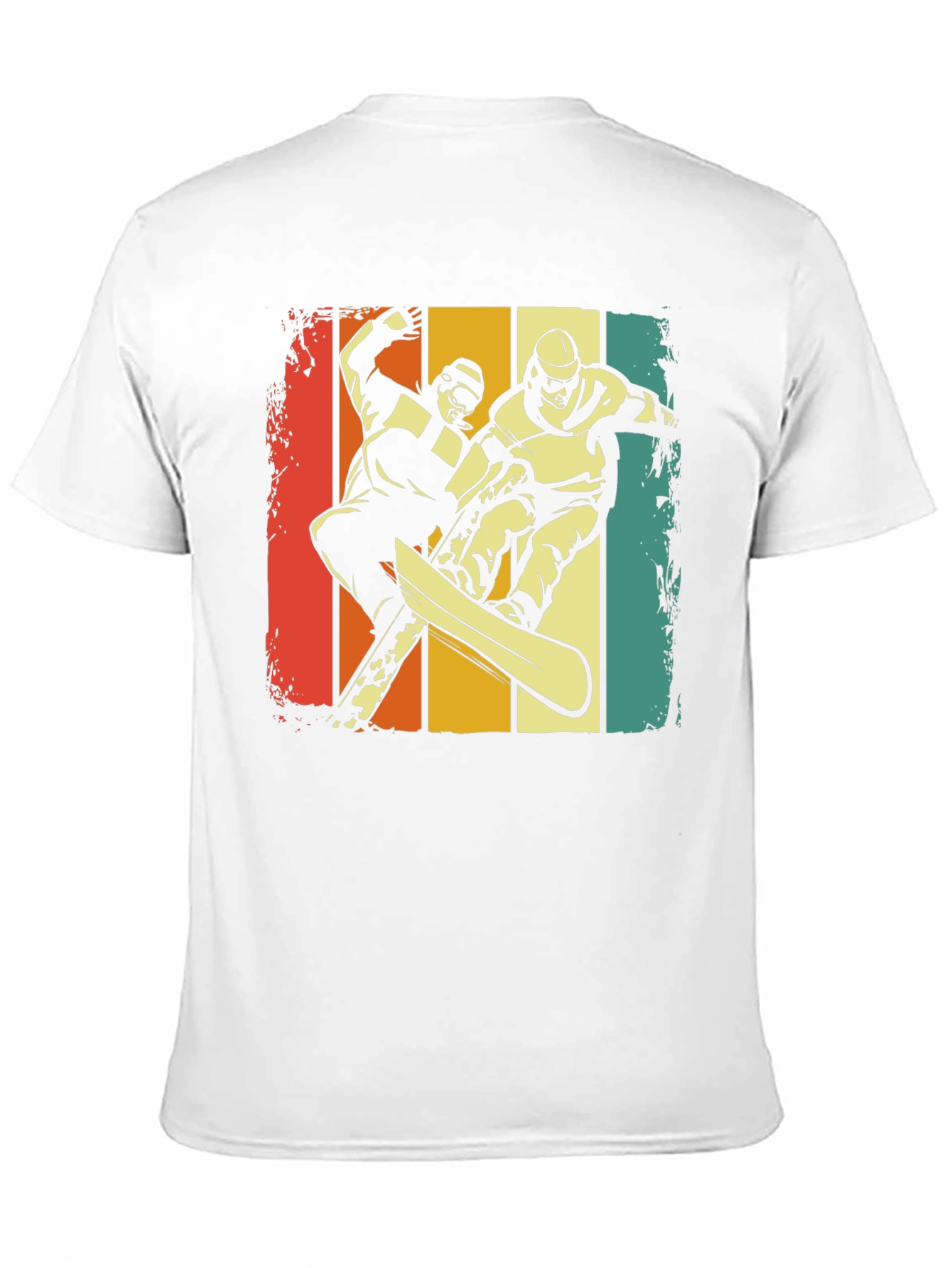 Black Vintage Snowboarder Graphic Tee - Retro Style view 11