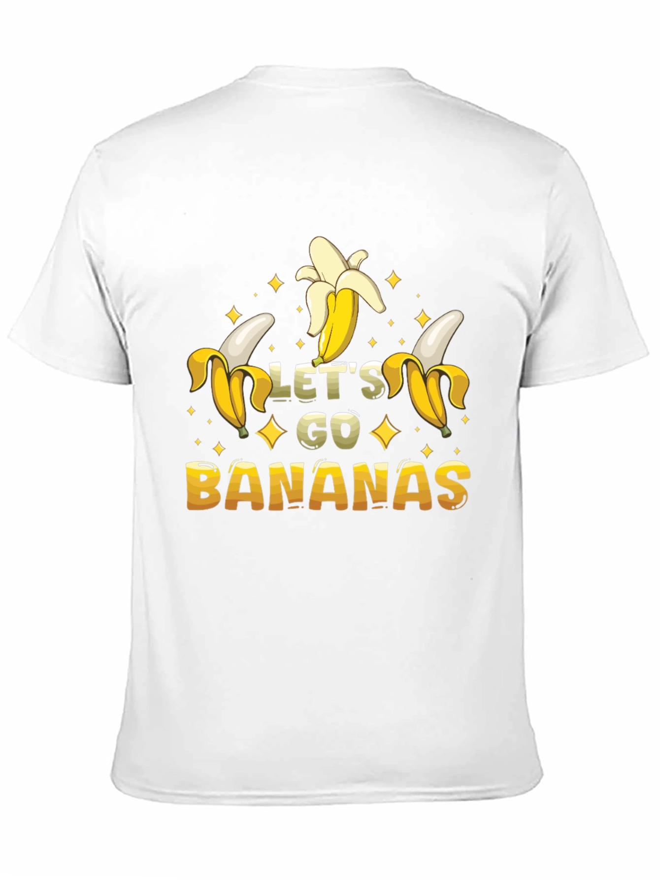 Black Let's Go Bananas Graphic T-Shirt view 11